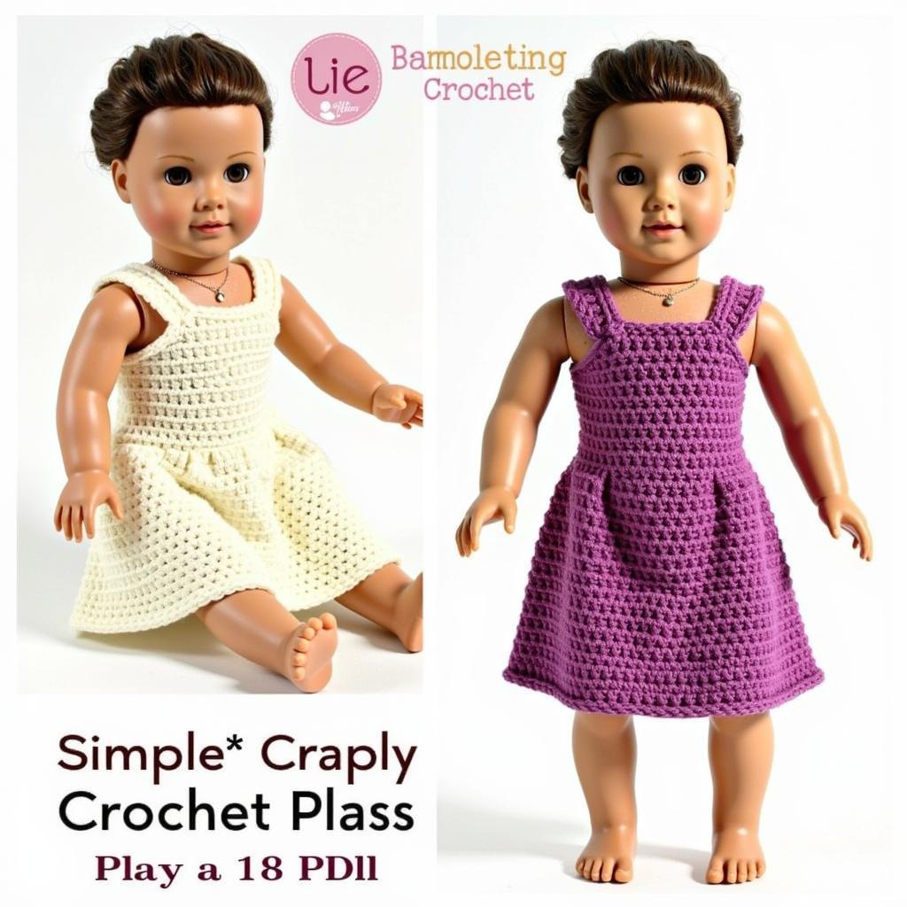 Beginner-Friendly Crochet Dress Pattern for 18-Inch Dolls