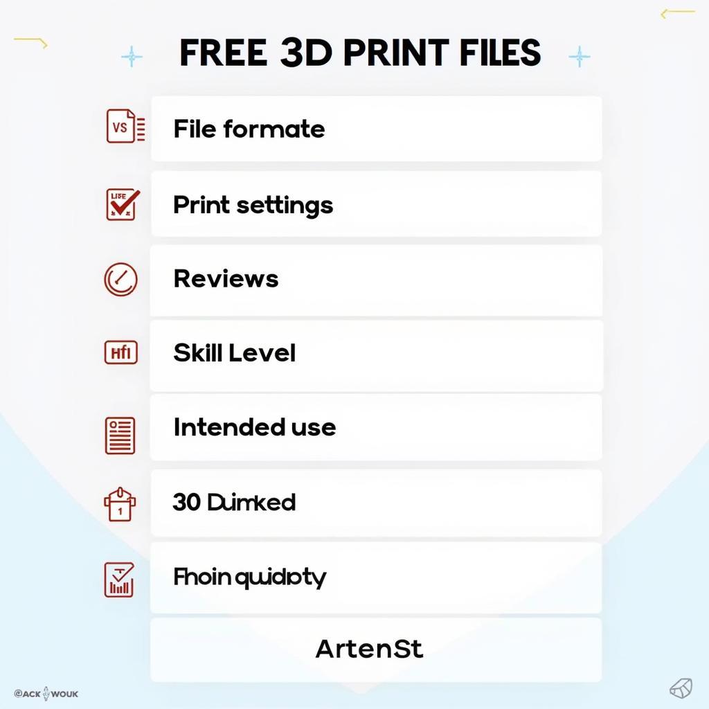 3D Printing Checklist for Free Files