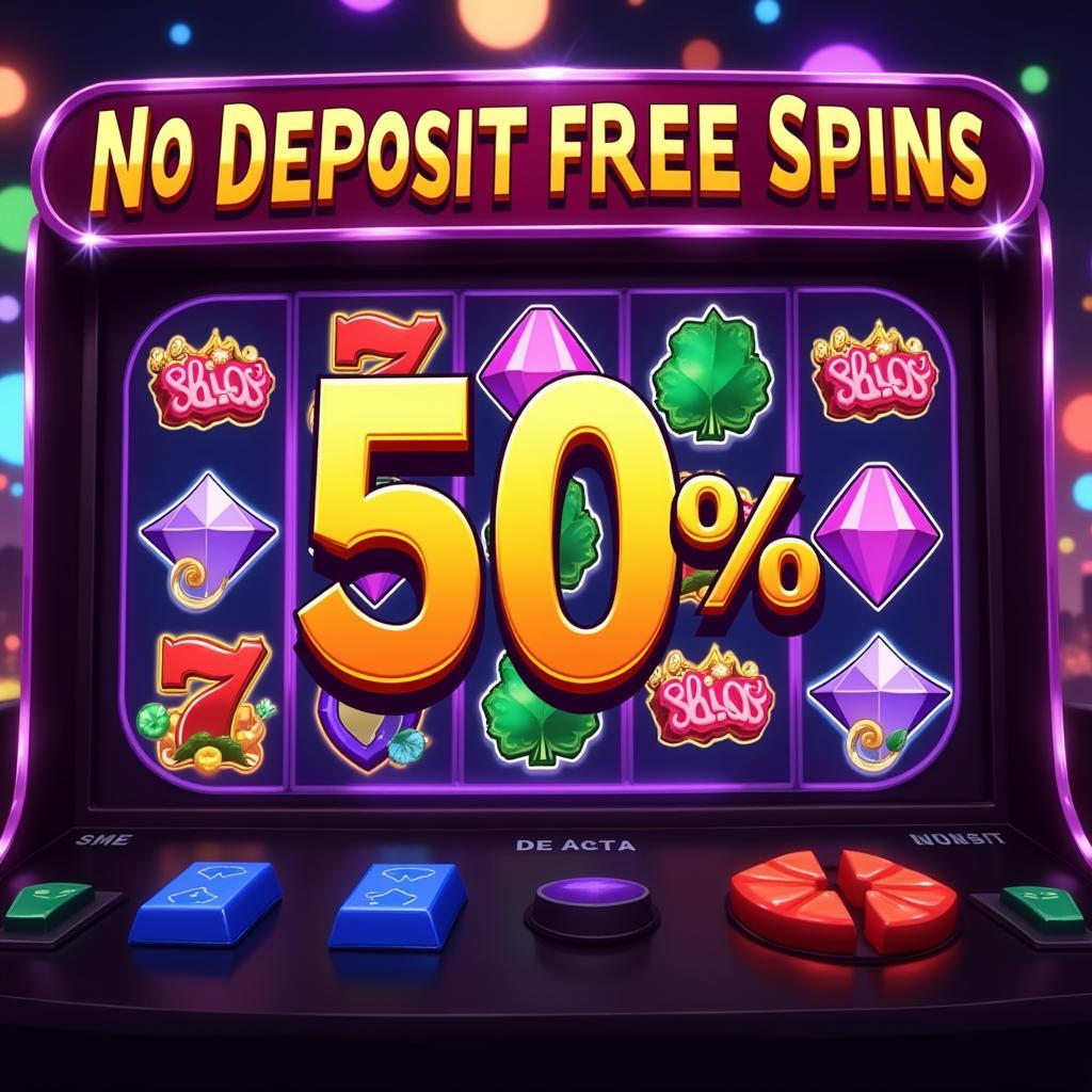 Online Slot Machine with 50 Free Spins Banner