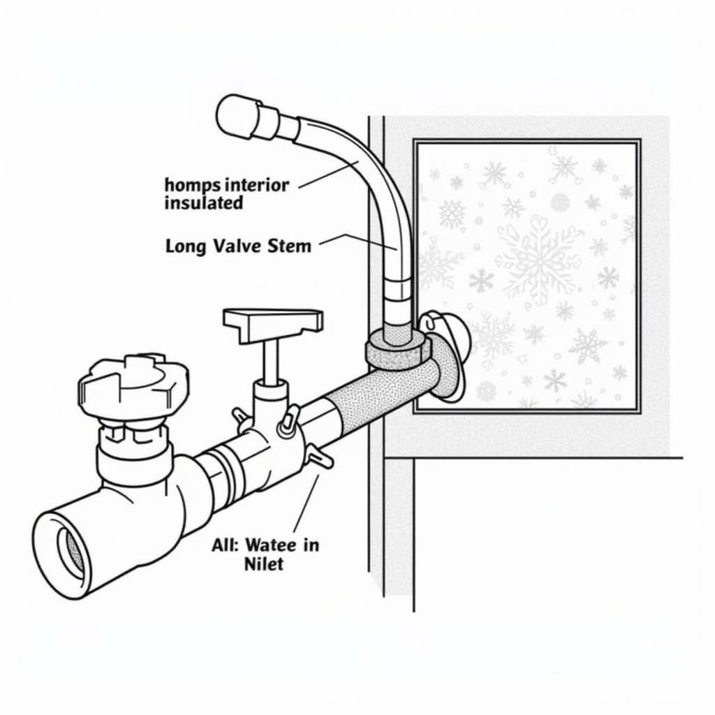 Diagram of 8 Frost Free Hose Bib