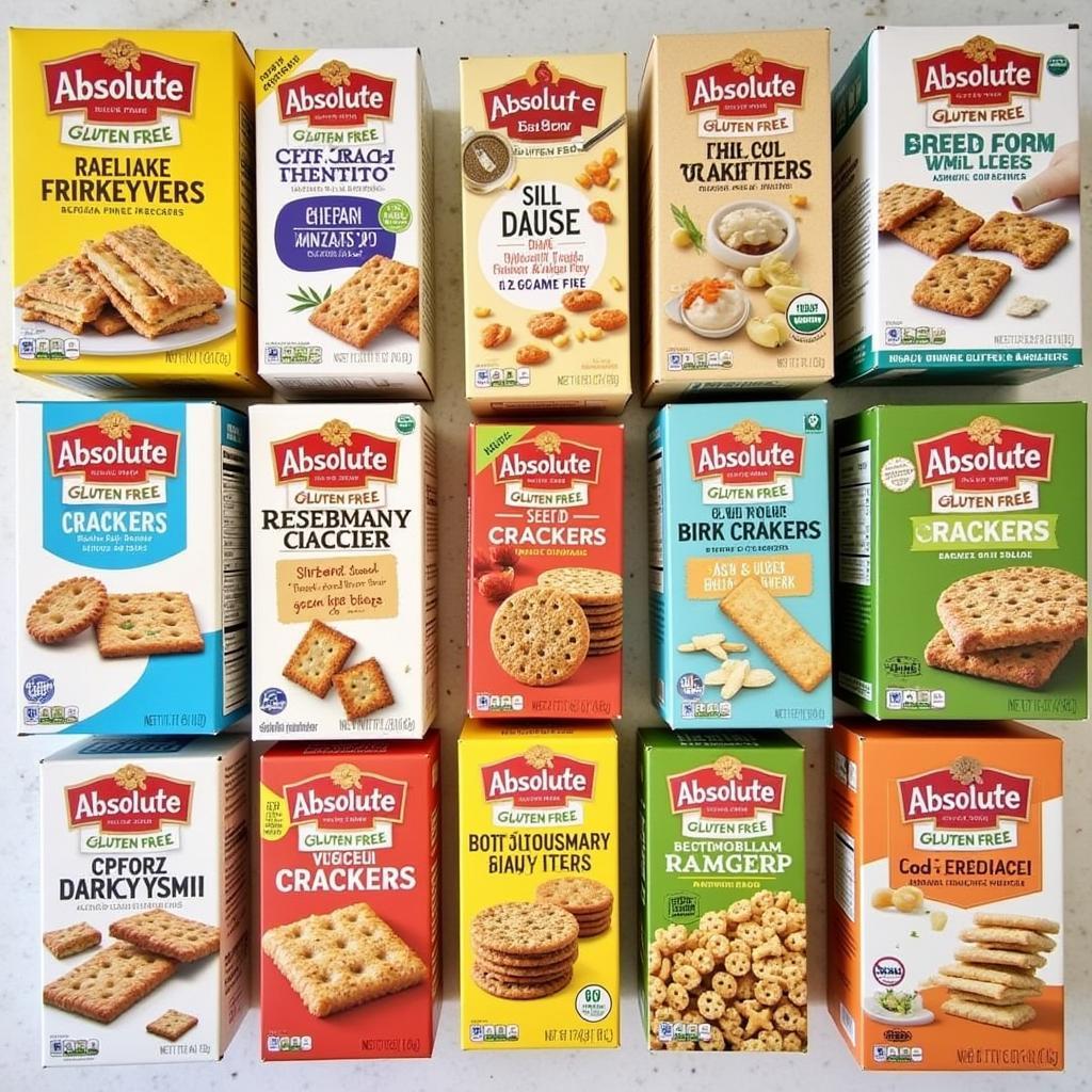 Assortment of Absolute Gluten Free Crackers