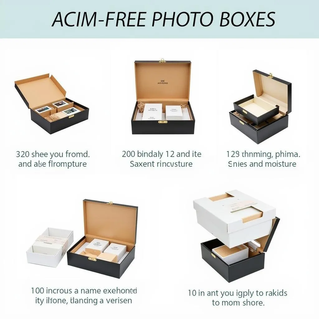 Acid-free photo boxes offer a safe and protective environment for storing your precious memories.