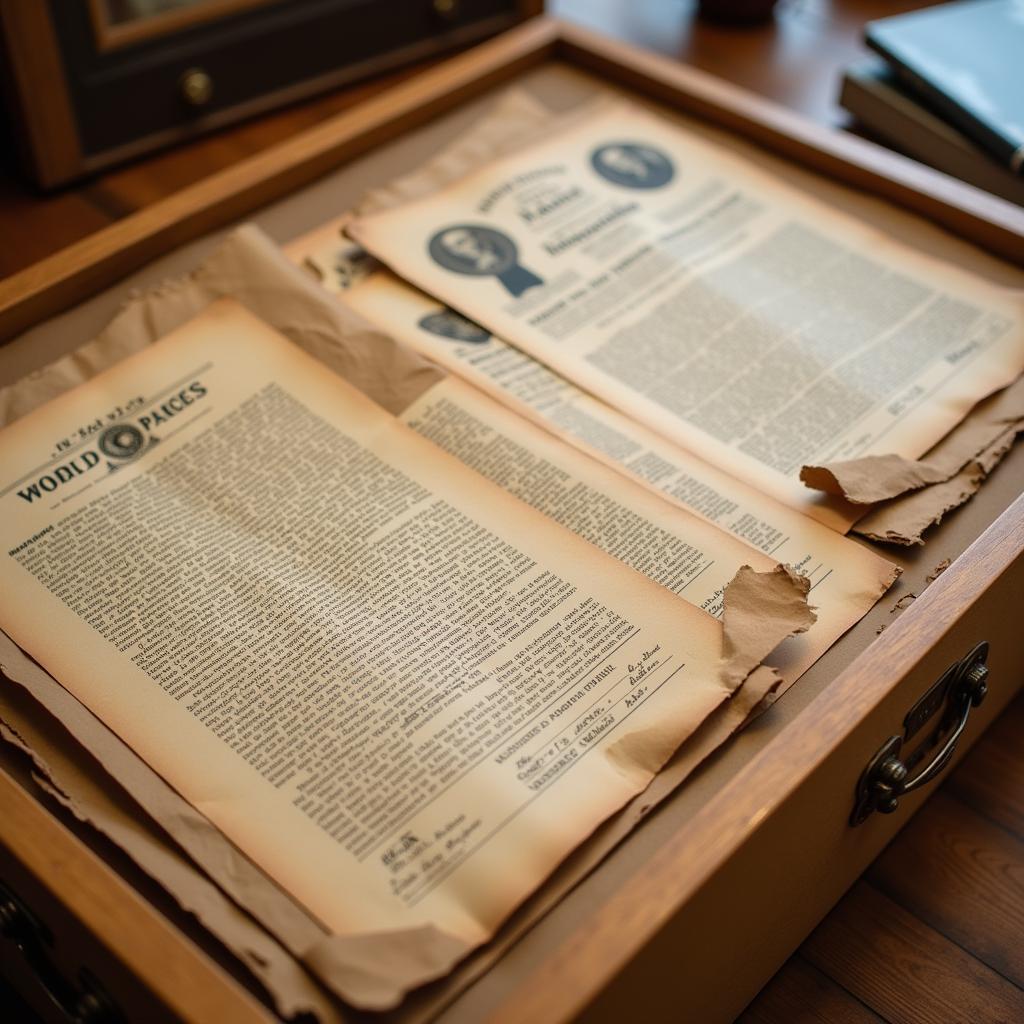 Acid Free Paper Box Protecting Documents