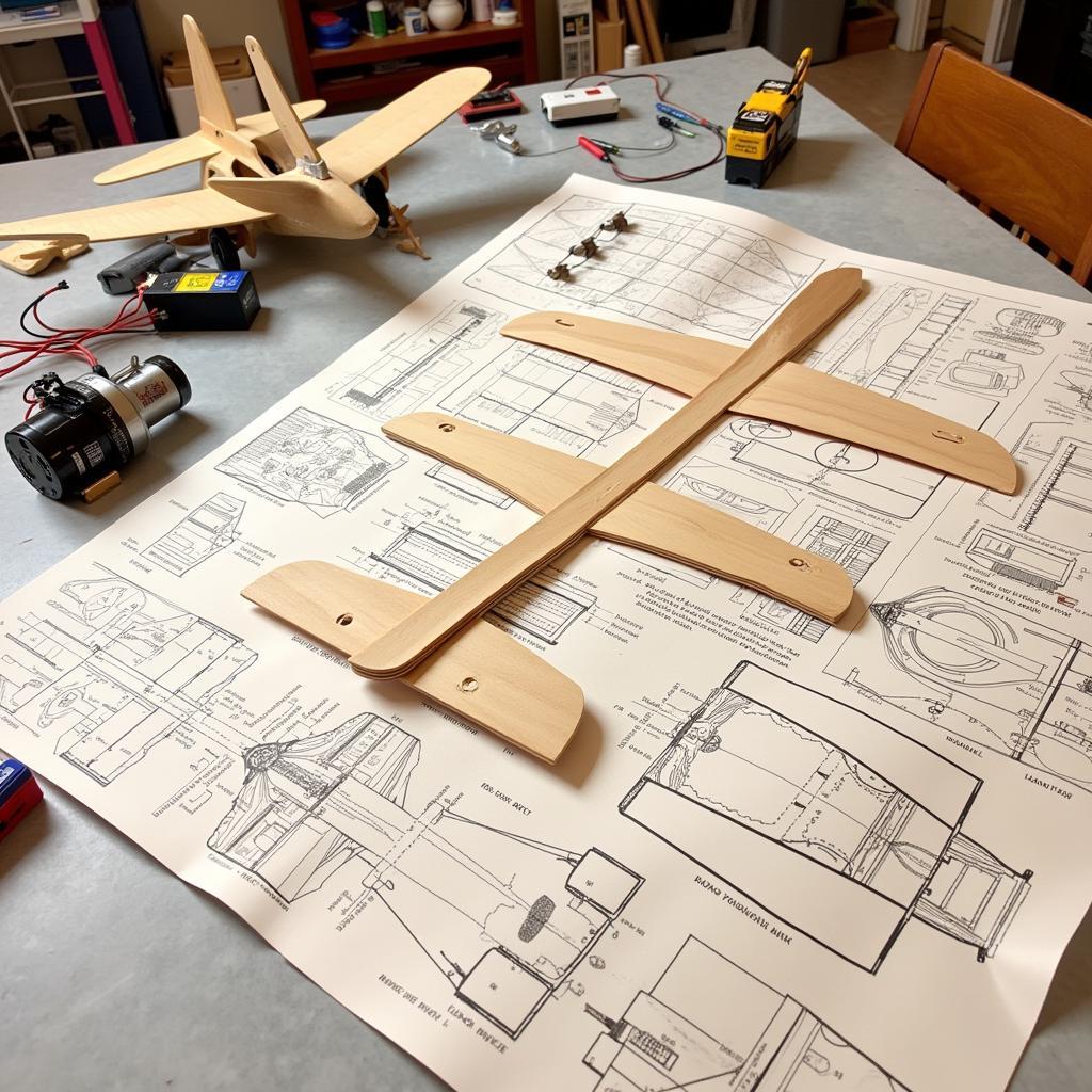 Free Electric Balsa Wood Plane Plan