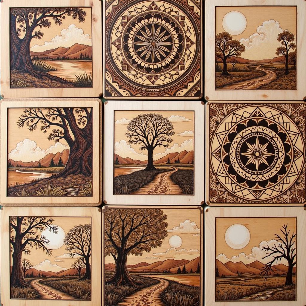 Free intricate wood burning patterns for experienced pyrographers