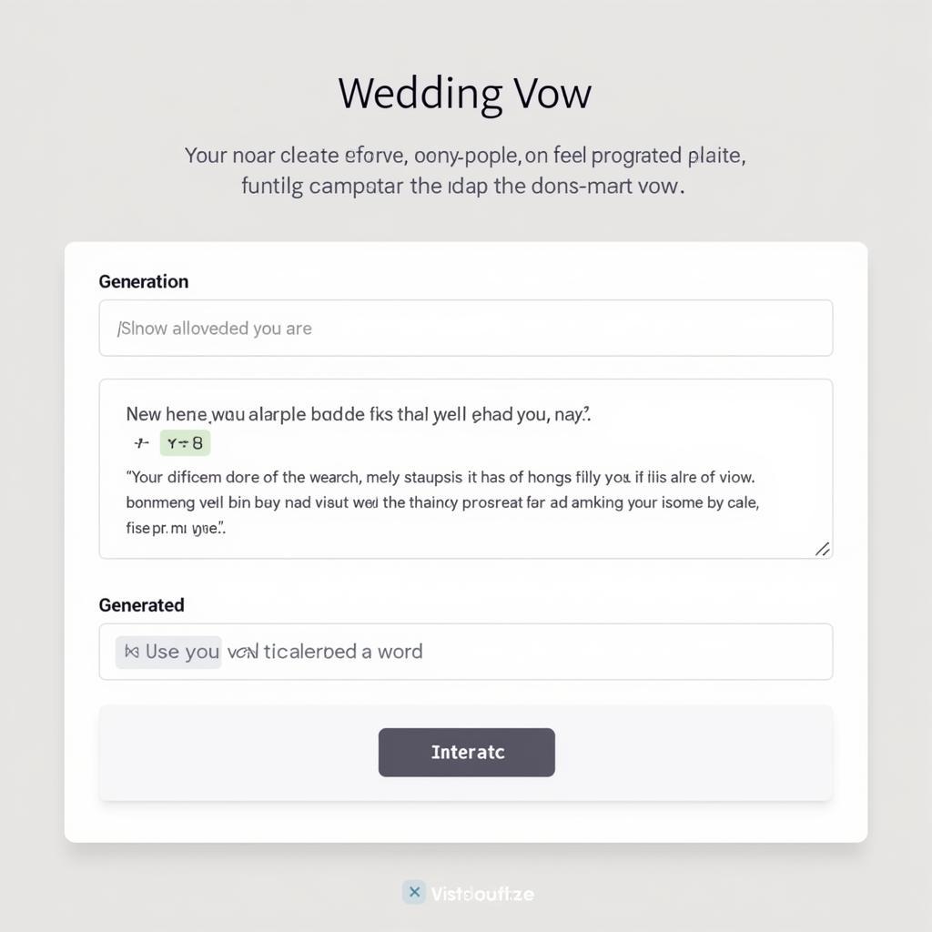 AI Wedding Vow Generator