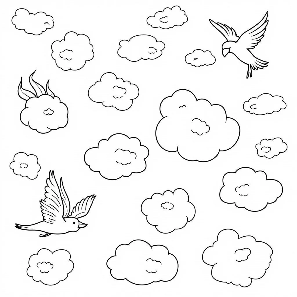 Coloring Pages Exploring the Element of Air