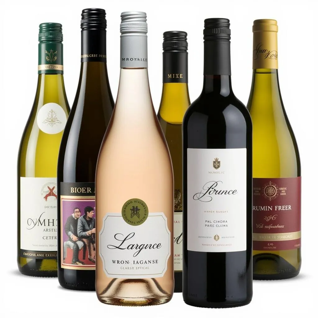 Alcohol-free wine bottles