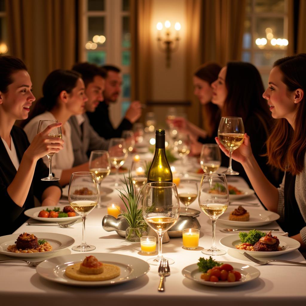 Alcohol Free Wine Dinner Party