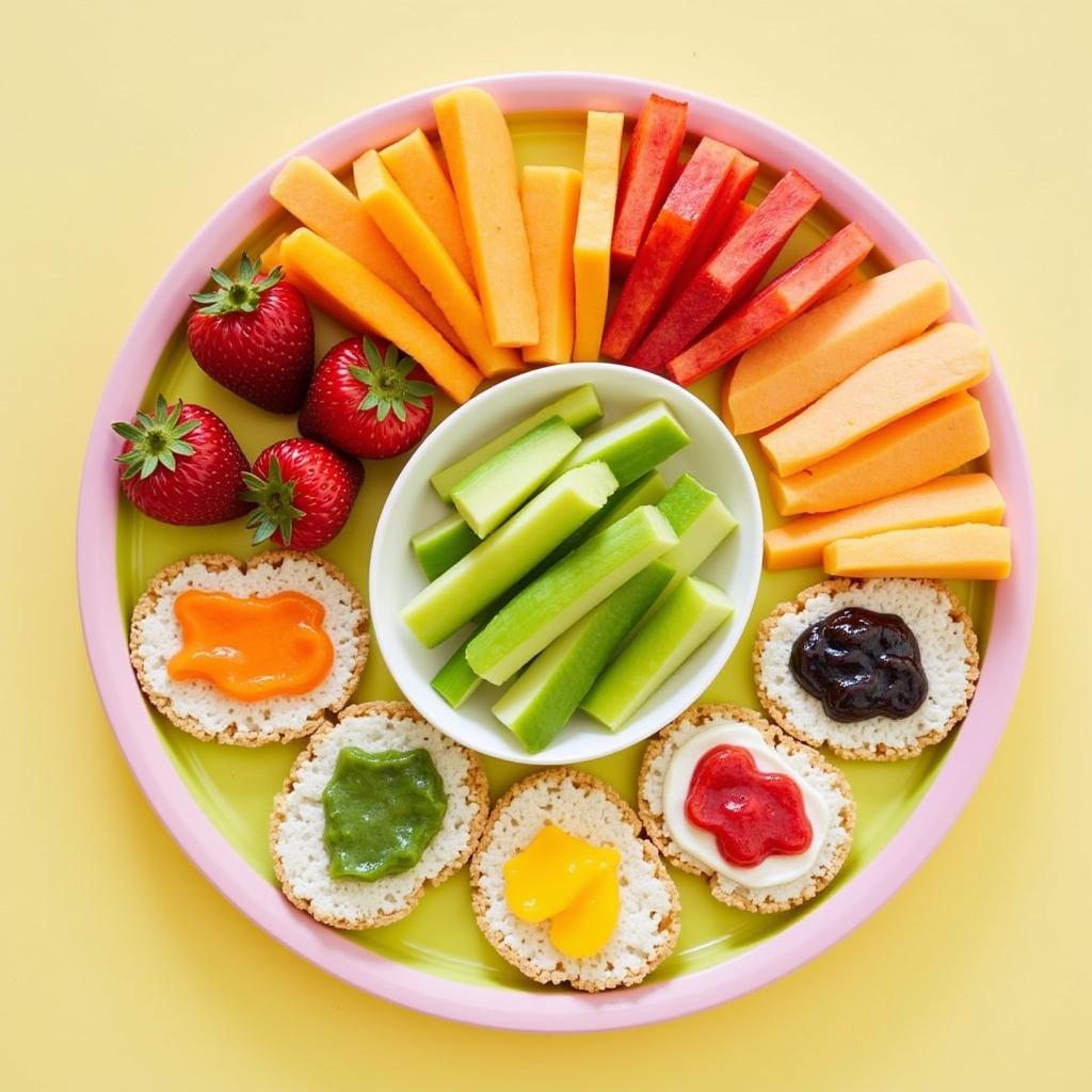 Colorful and Fun Allergy-Free Snack Platter for Kids