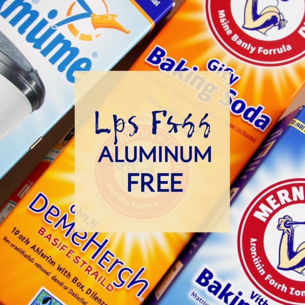 Aluminum-free baking soda packaging