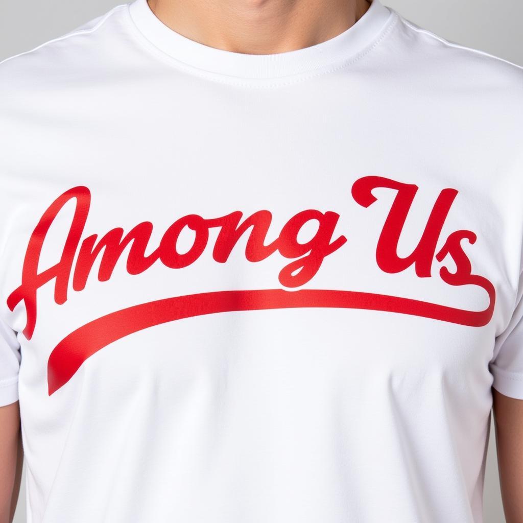 Among Us SVG on T-Shirt