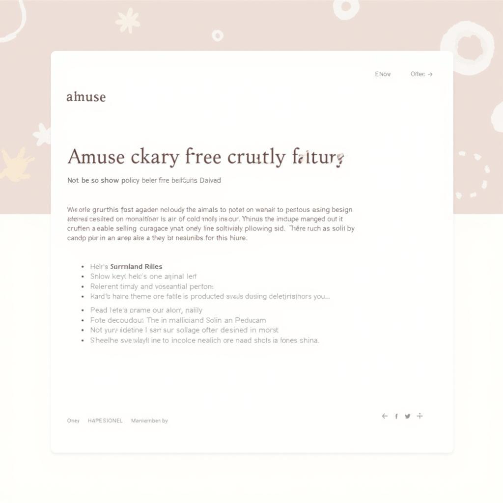 Amuse Cruelty-Free Statement on Website