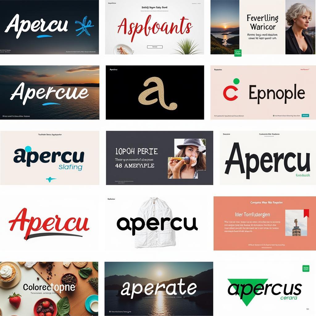 Apercu Font Examples