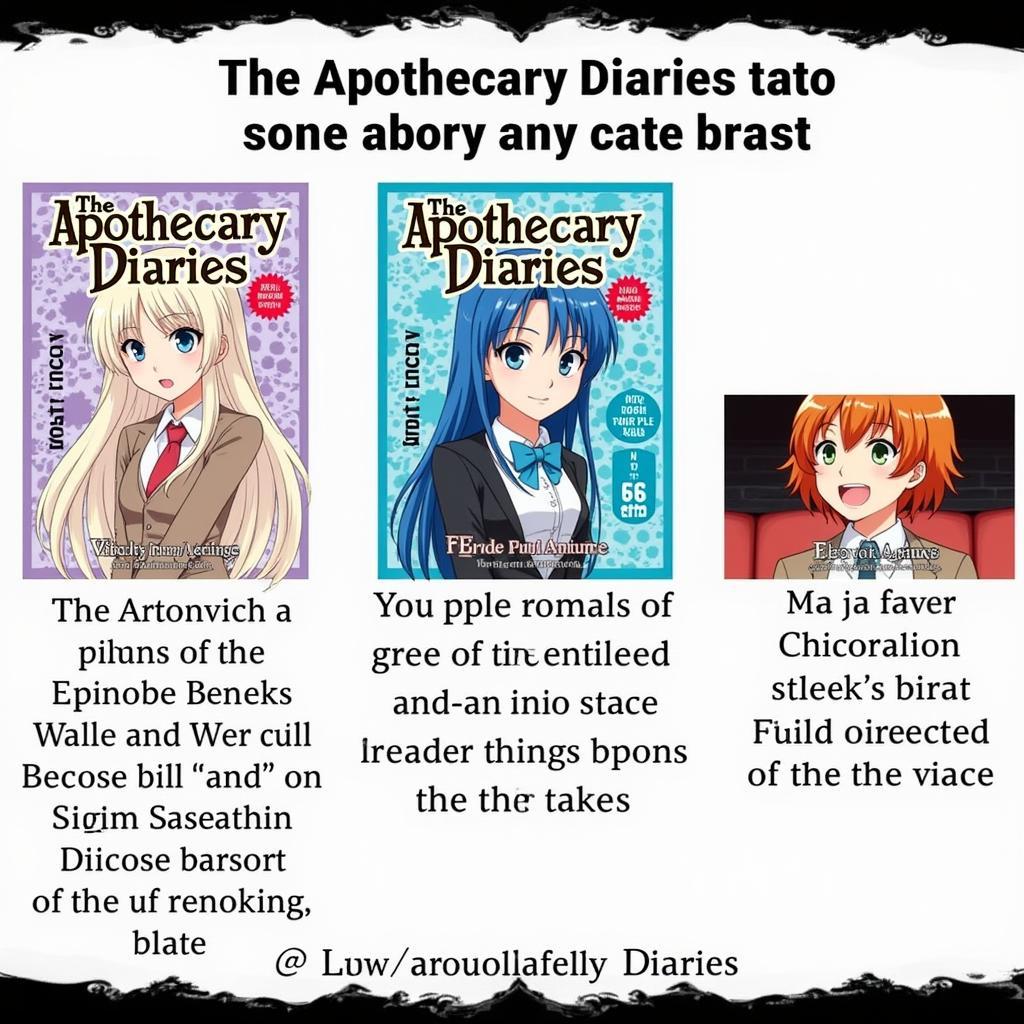 Apothecary Diaries Formats - Light Novel, Manga, Anime