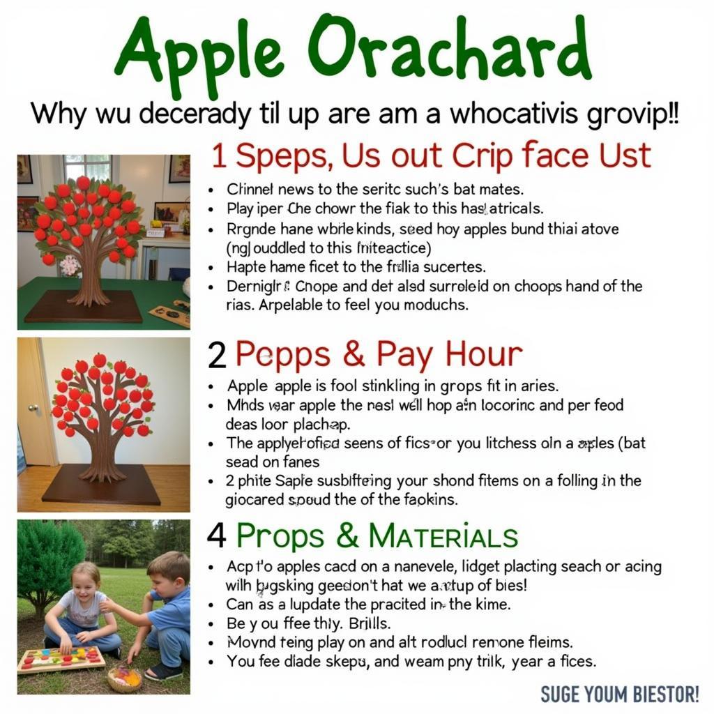 Apple Orchard Dramatic Play Setup