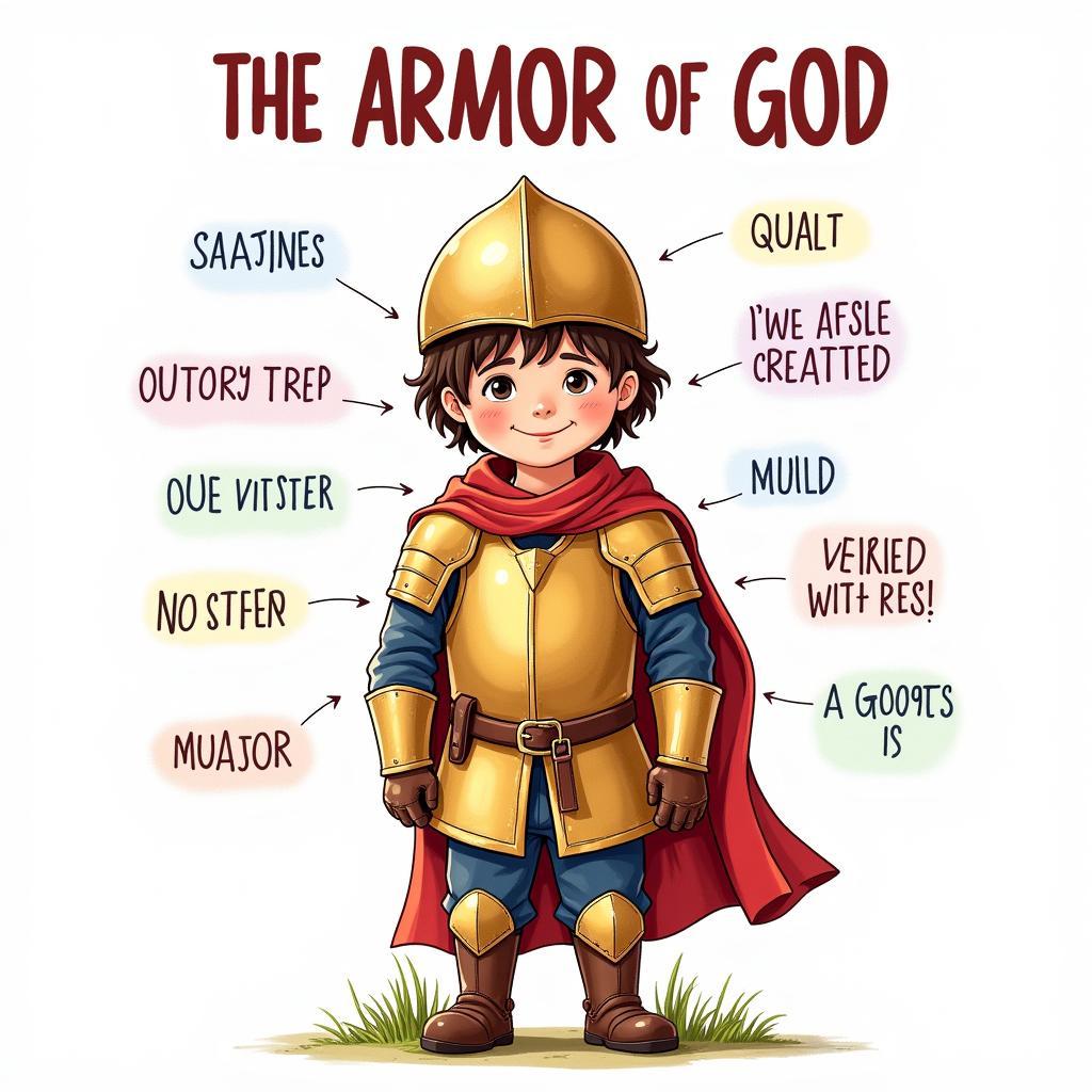 Colorful Illustration of the Armor of God