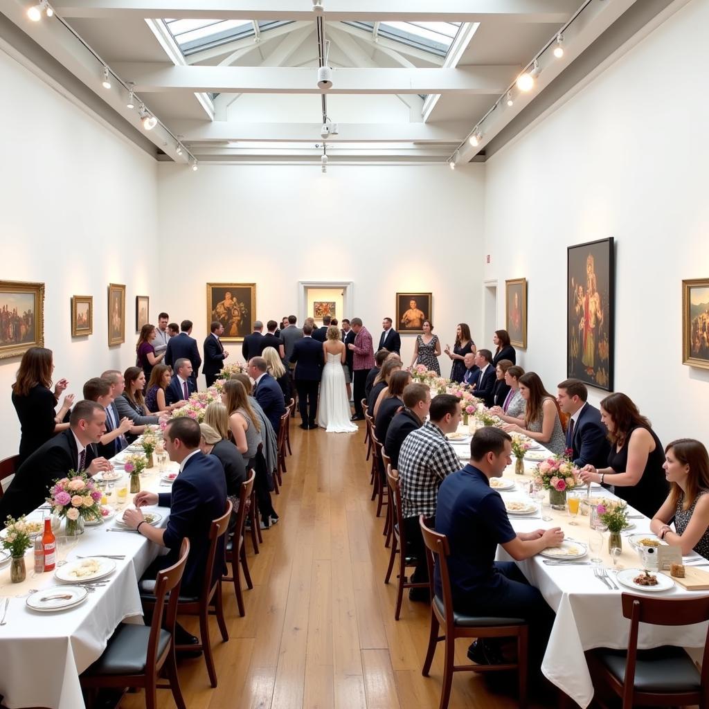 Art Gallery Wedding Reception