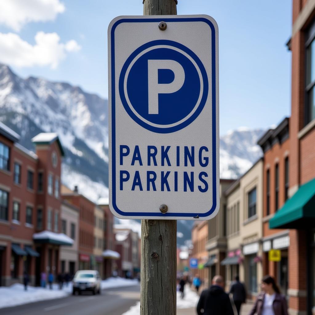 Aspen Parking Regulations Signage