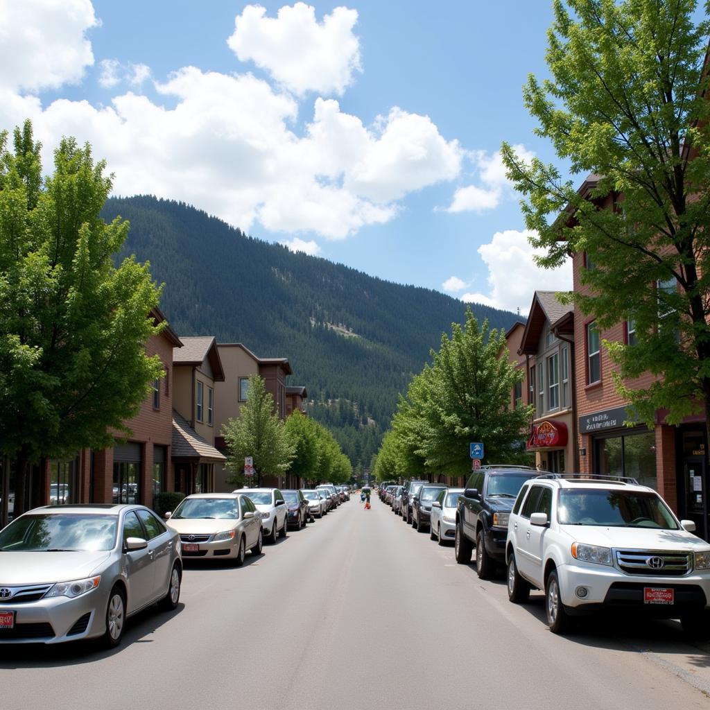 Free Parking on Aspen Residential Street