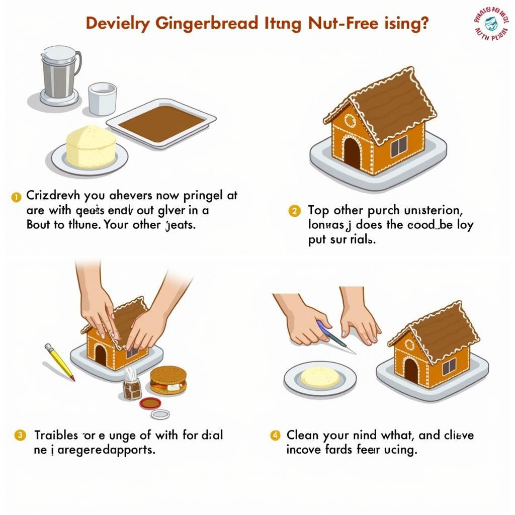 Assembling a Nut-Free Gingerbread House