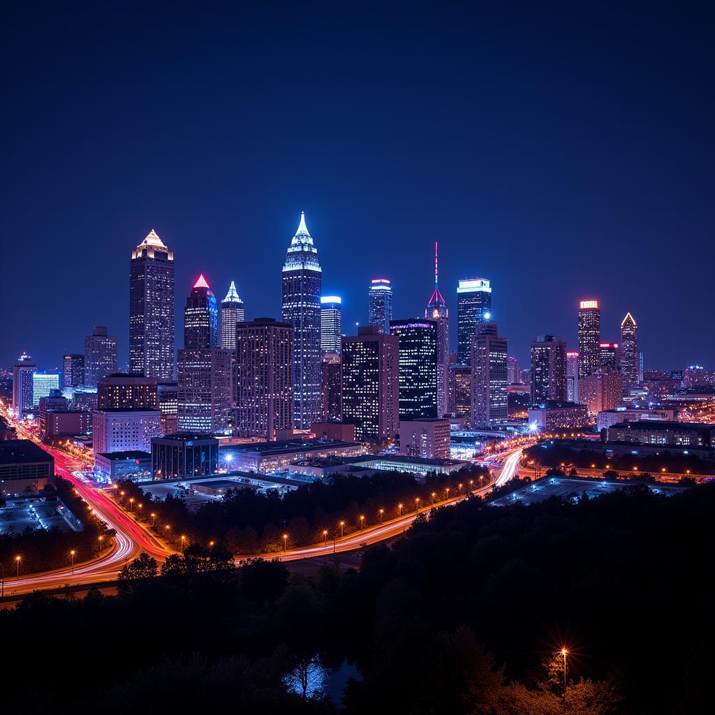 Atlanta Skyline at Night