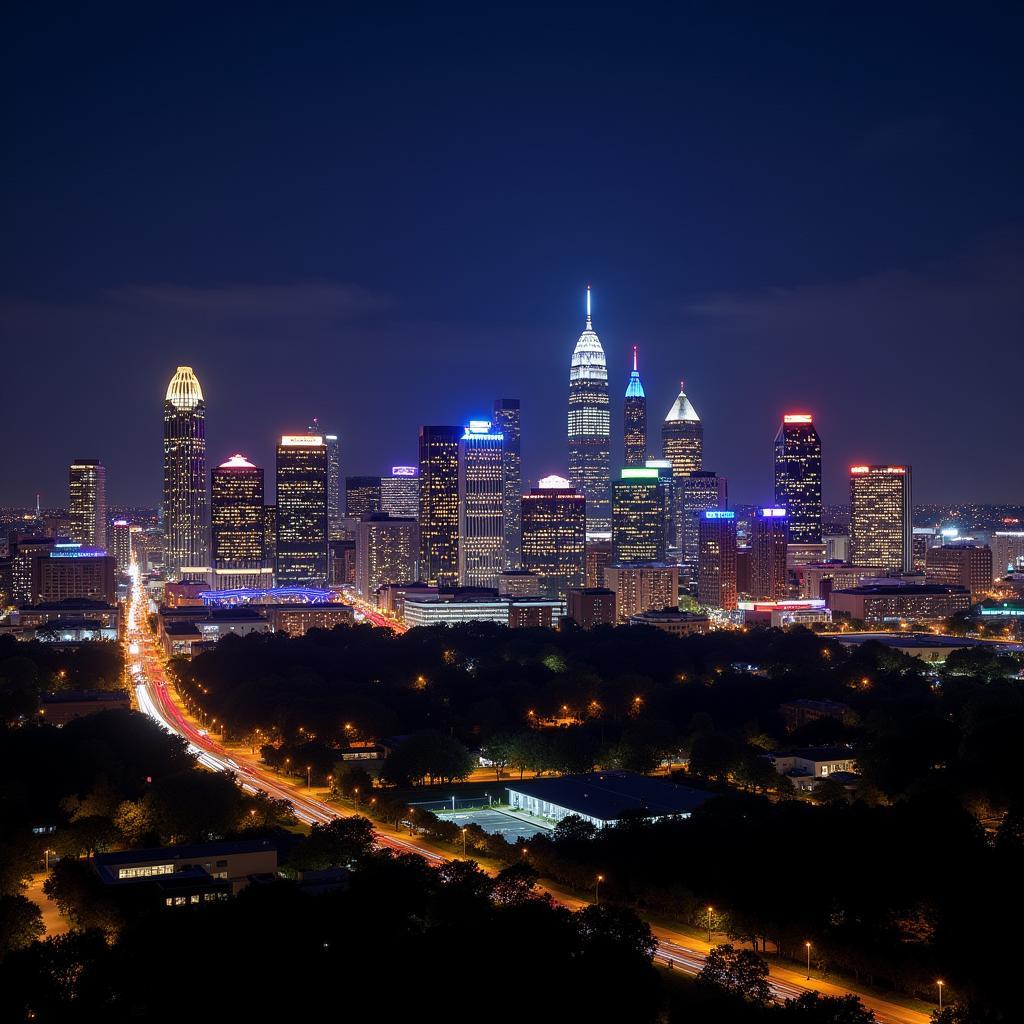 Atlanta Skyline at Night