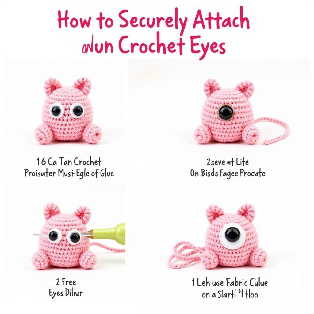 Attaching Crochet Eyes to Amigurumi