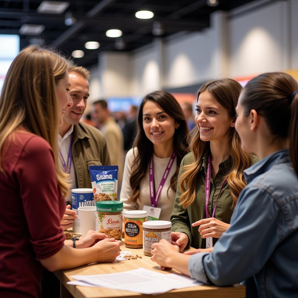 Attendees exploring a gluten-free expo