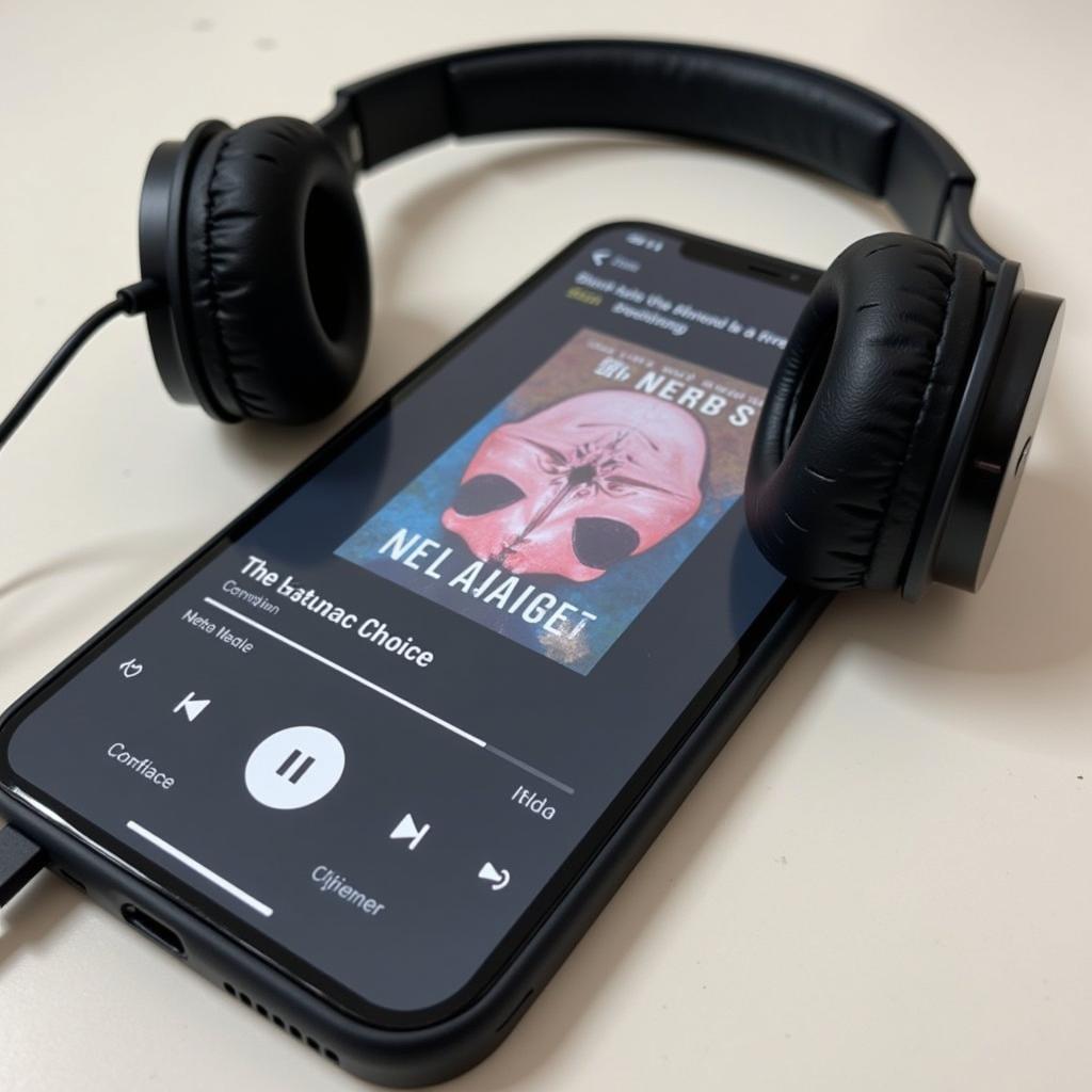 Audiobook App on Smartphone