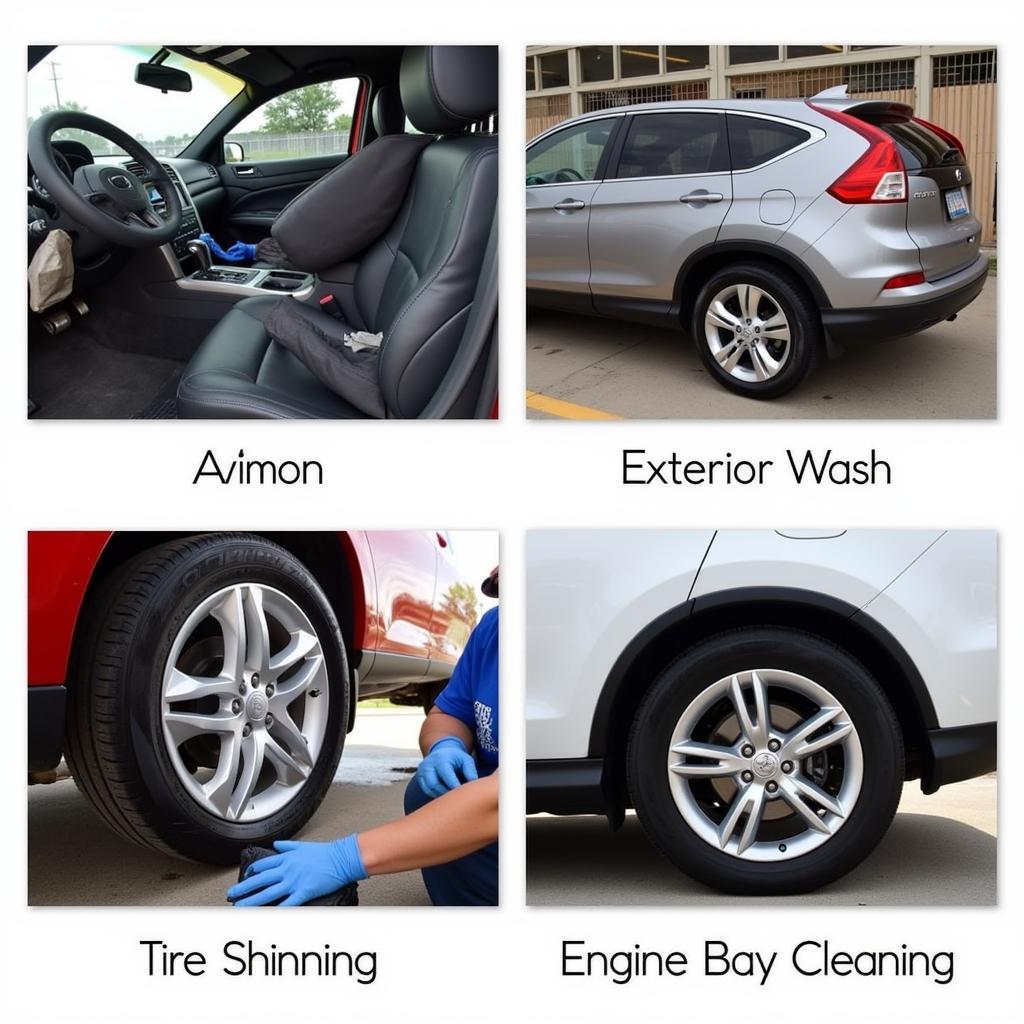 Car detailing services offered at Austin car washes