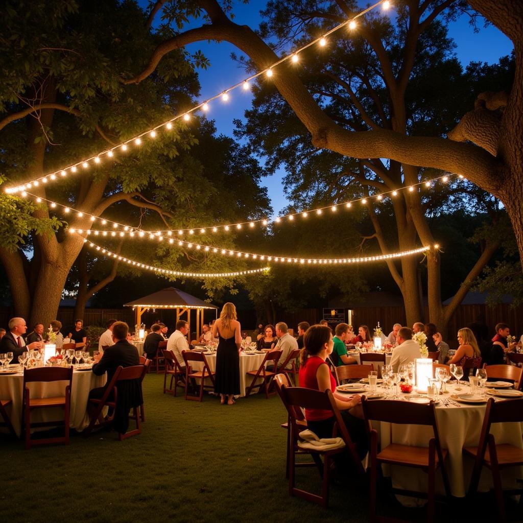 Backyard Wedding Reception in Austin