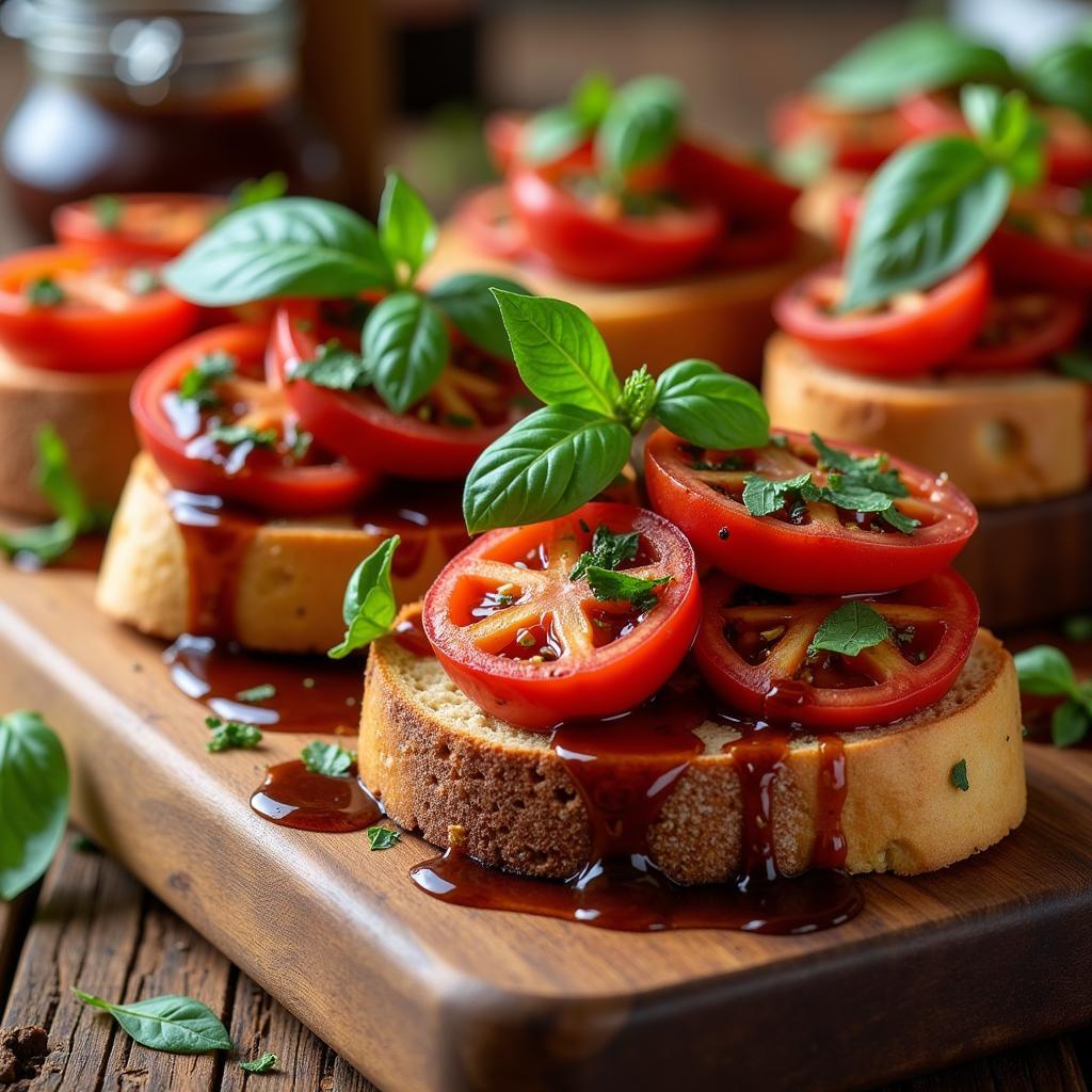 dairy-free balsamic bruschetta