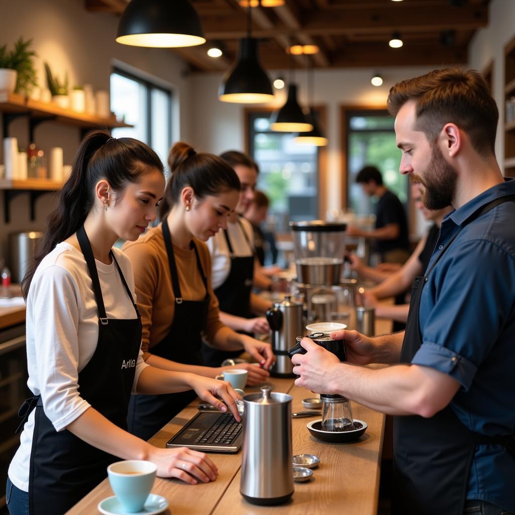 Professional Barista Training Session