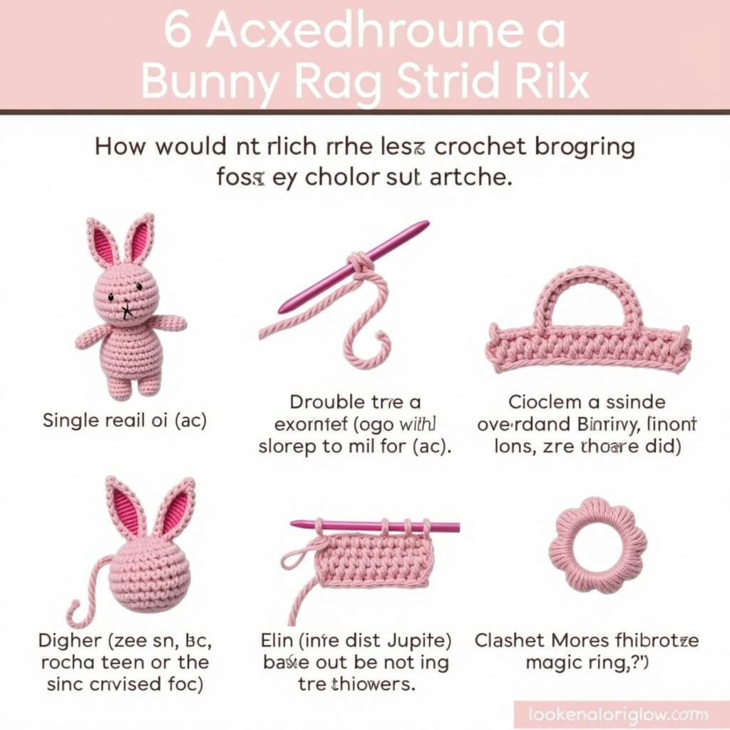 Basic Crochet Stitches for Bunny Rag Doll