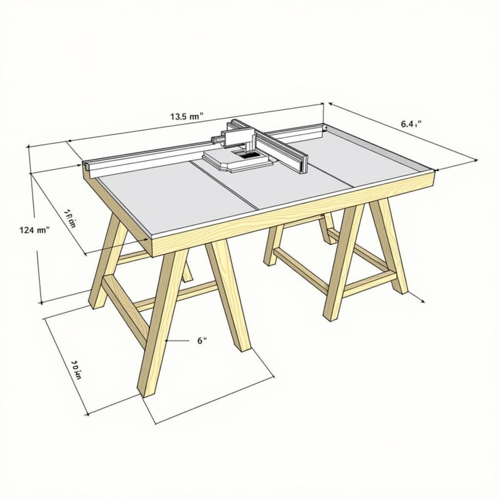 Basic Miter Saw Table Plan