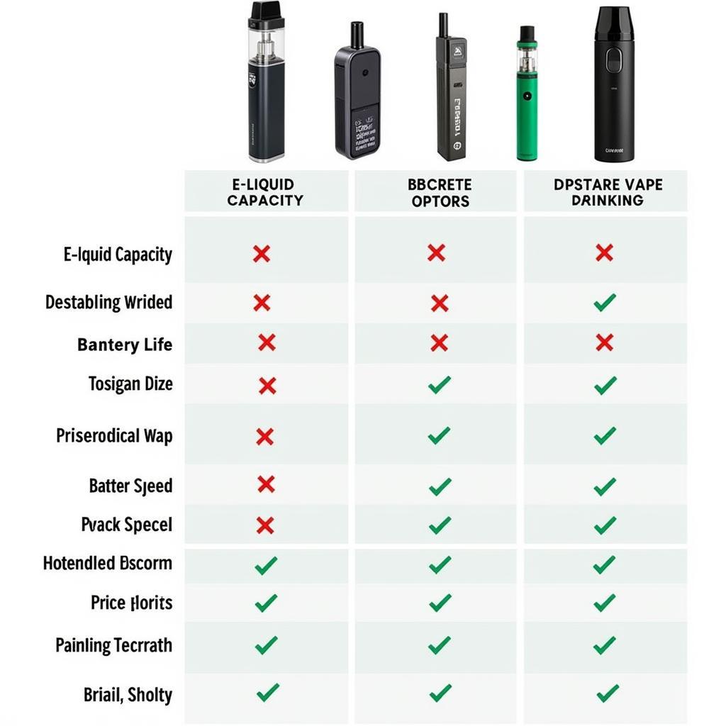 BC5000 EBCREATE Nicotine Free Comparison