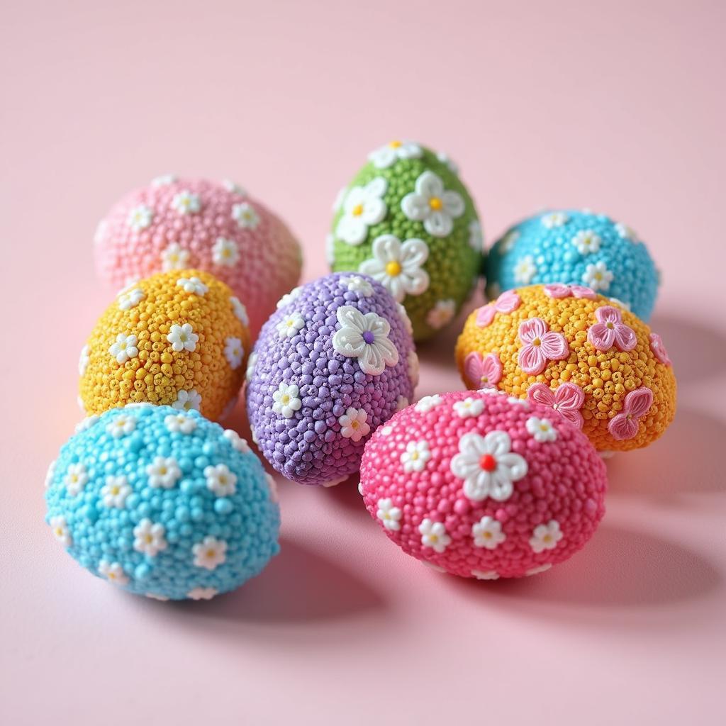 Colorful Beaded Easter Egg Collection