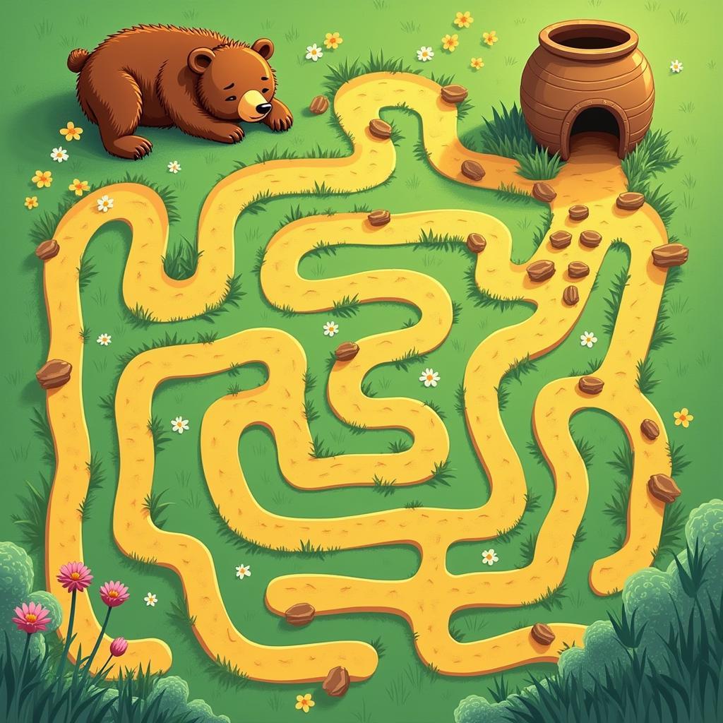 Printable Bear Maze