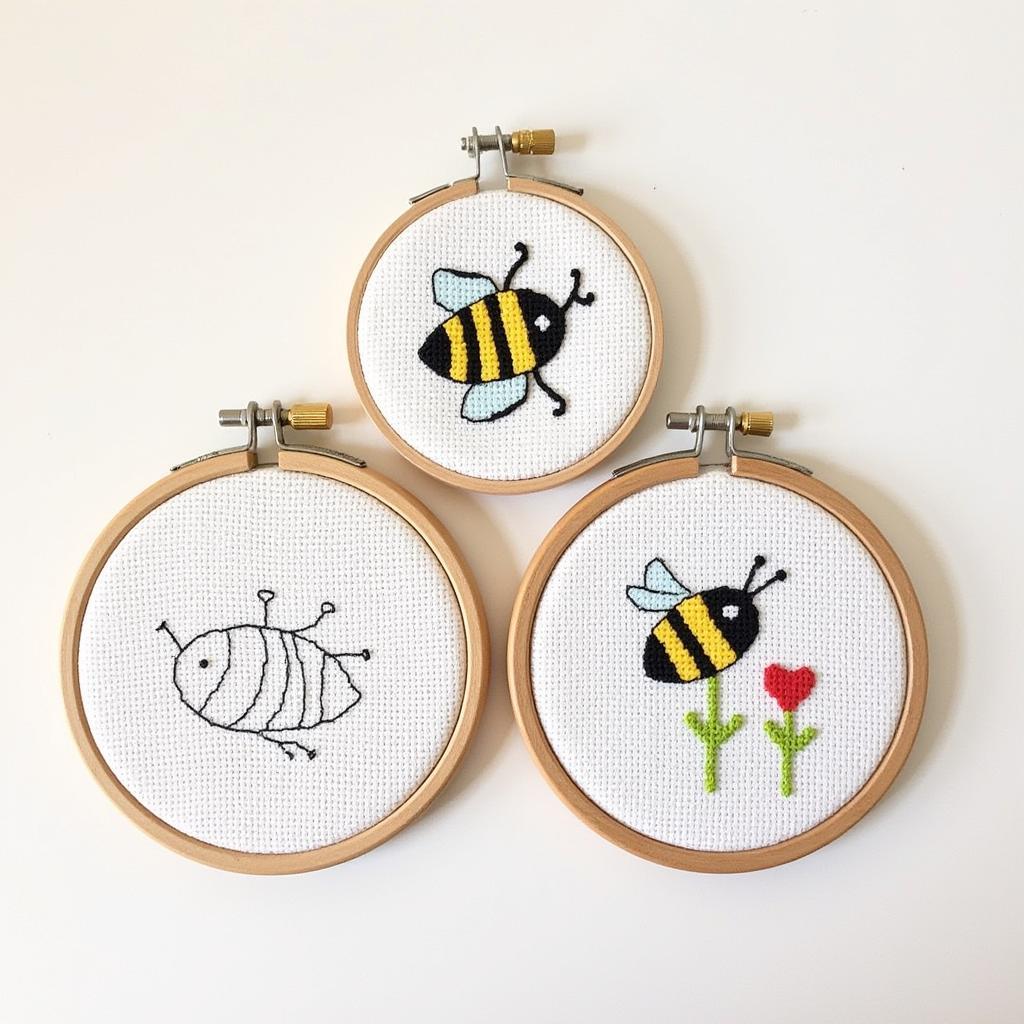 Beginner-Friendly Bee Cross Stitch Patterns