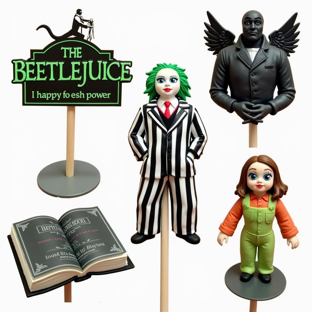 Beetlejuice printable cake toppers