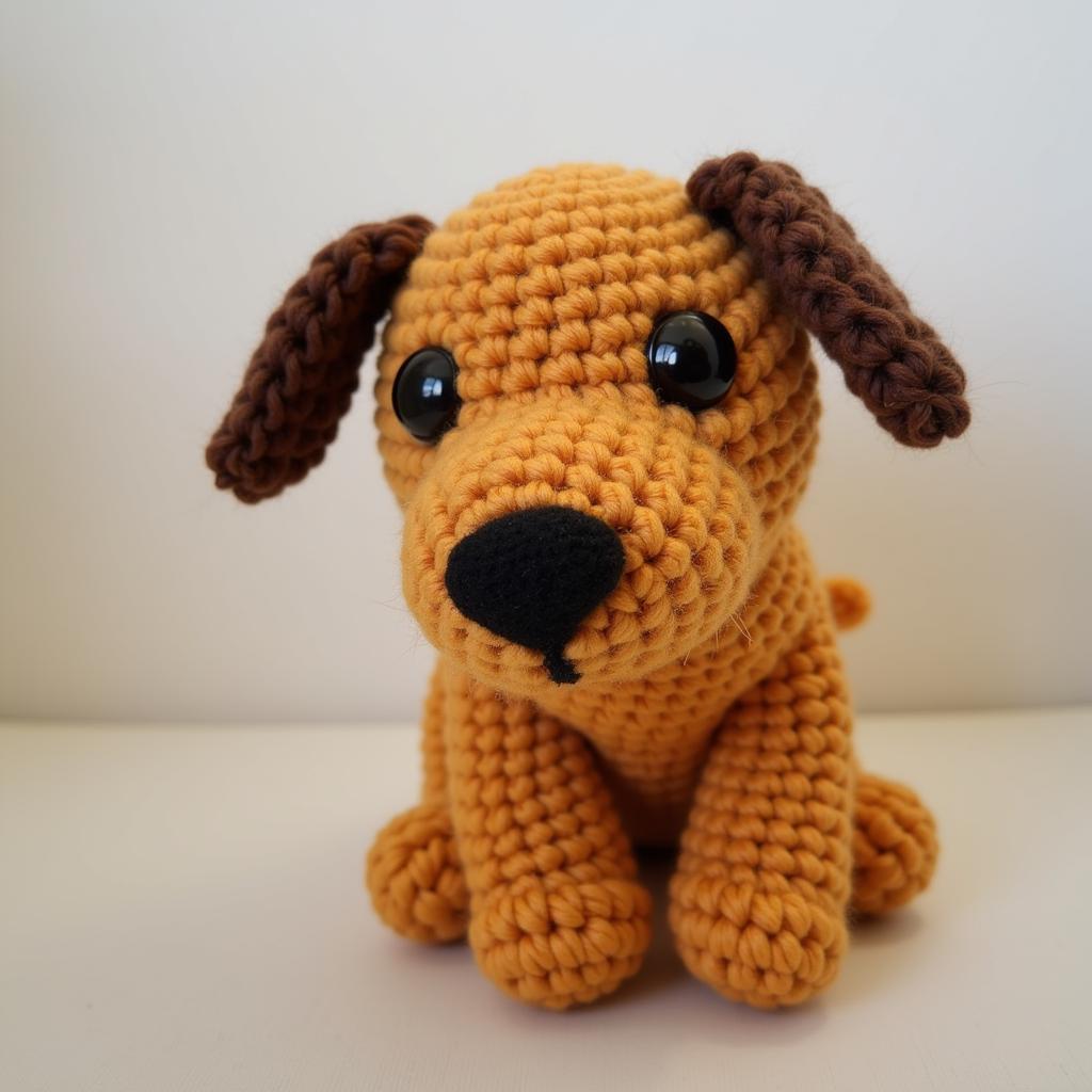 Beginner-friendly amigurumi dog pattern