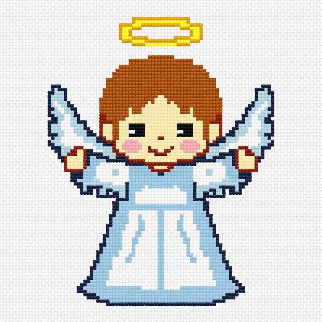 Simple Angel Cross Stitch Pattern