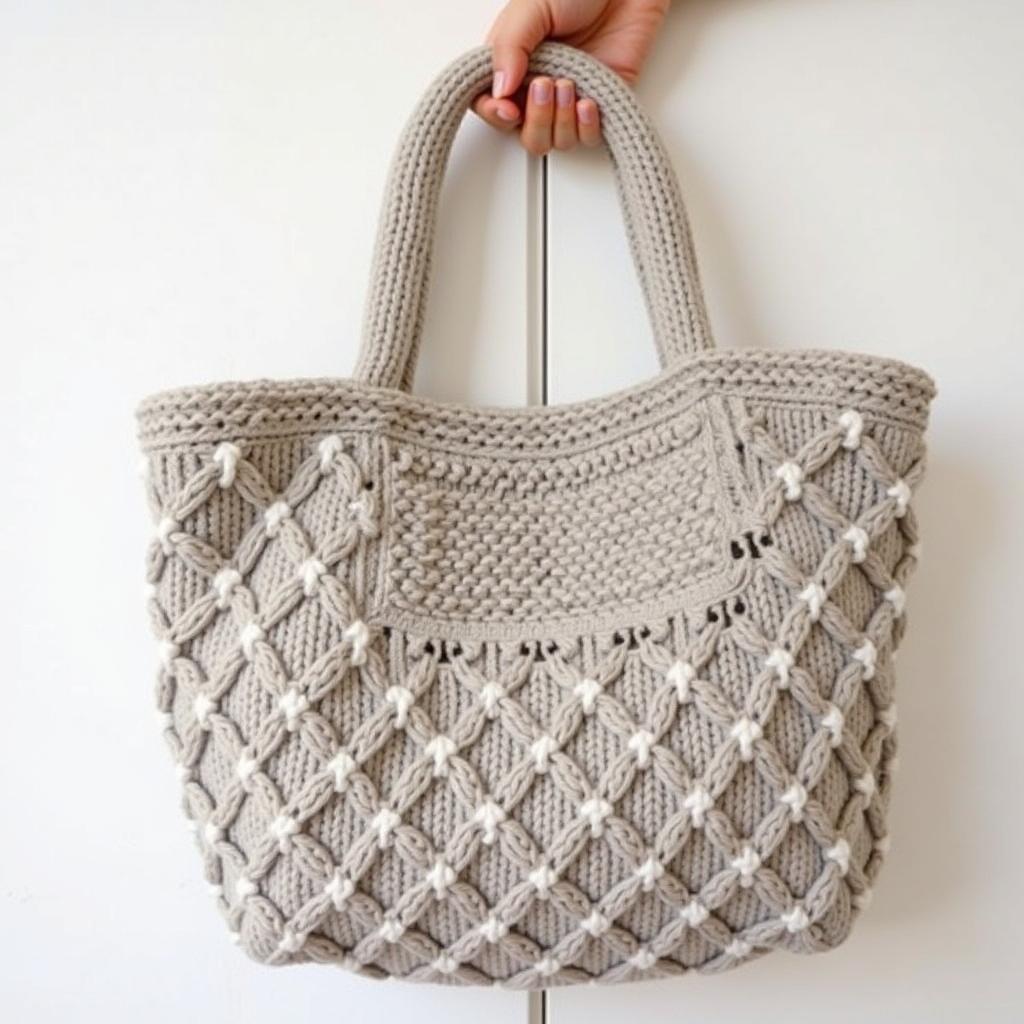 Simple Knit Bag Pattern for Beginners