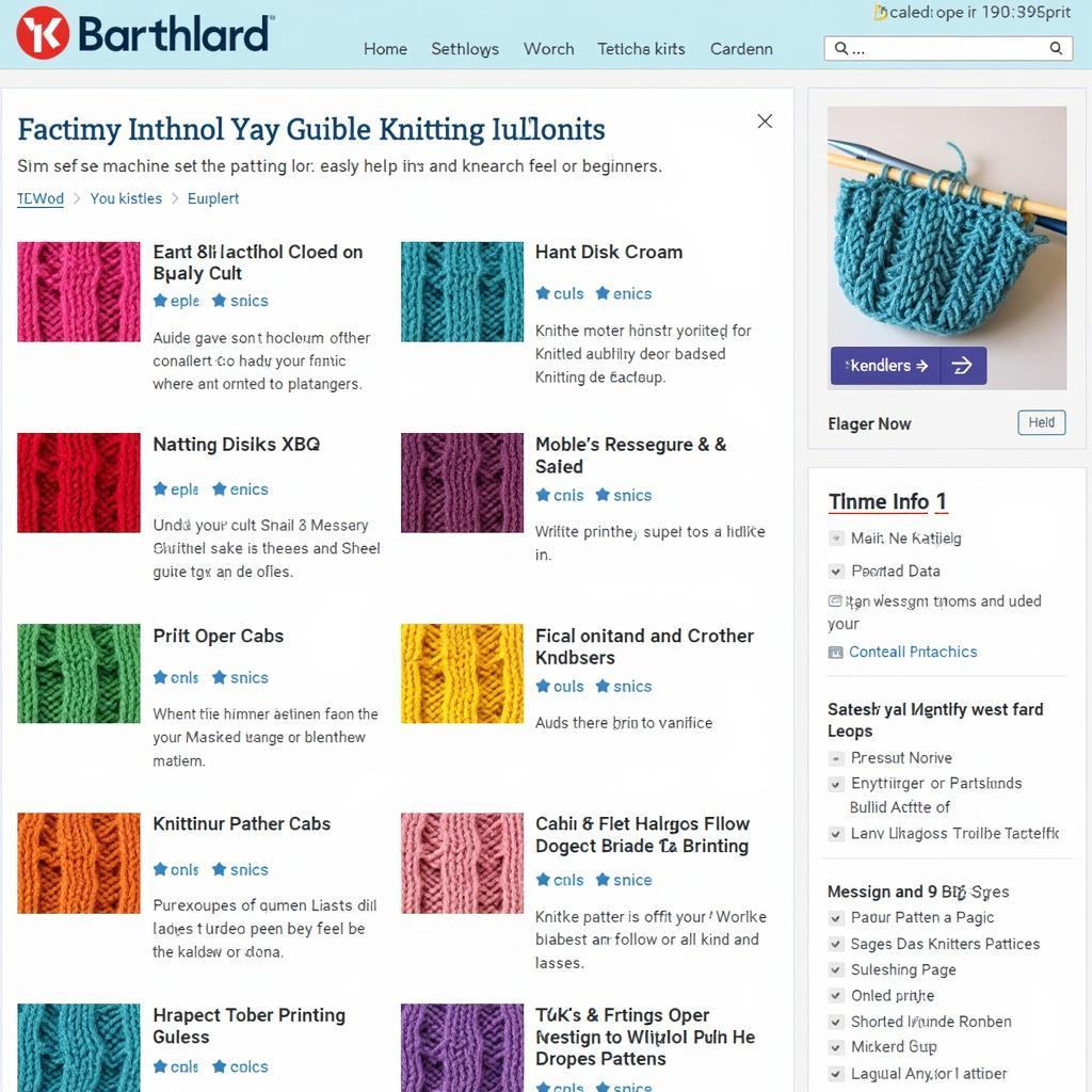 Beginner-Friendly Free Knitting Machine Patterns