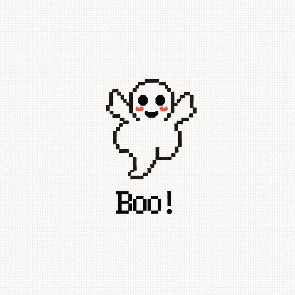 Simple Halloween Cross Stitch Pattern for Beginners