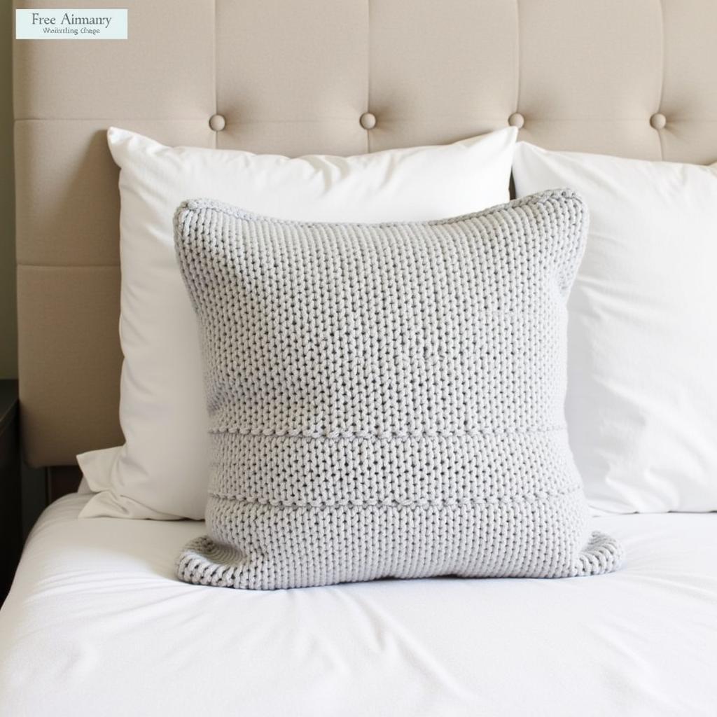 Beginner Knit Pillow Cover