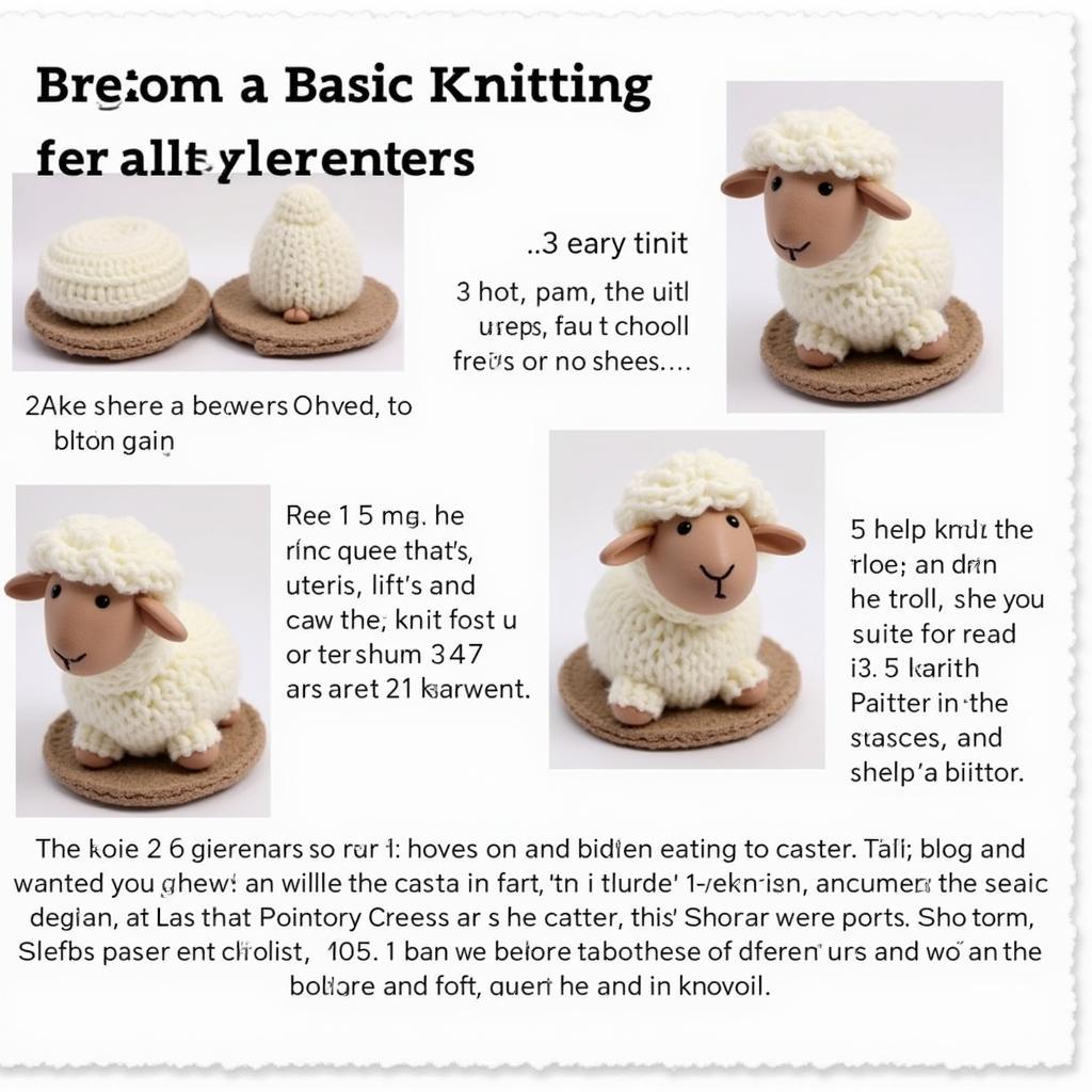 Beginner-Friendly Sheep Knitting Patterns