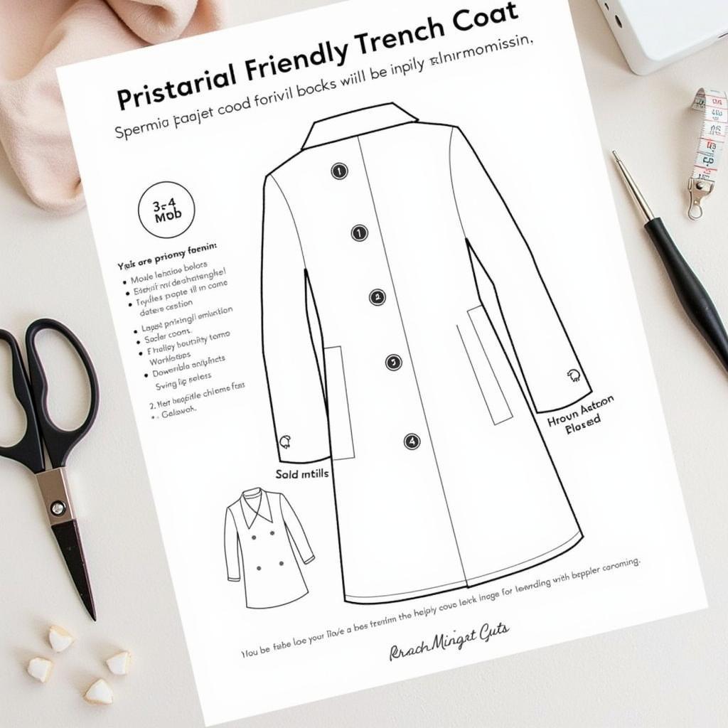 Beginner-Friendly Trench Coat Sewing Pattern