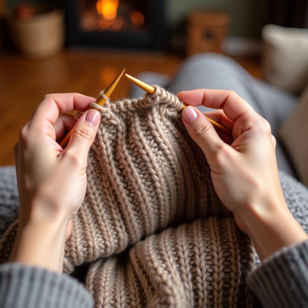 Beginner's Ribbed Scarf Pattern